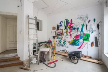 Innenansicht des Galerieraums in Leipzig Lindenau.