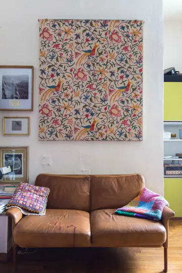 Blick in die Küche der Atelierwohnung von Bertram Haude in Leipzig Lindenau.