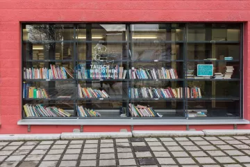 Tauschbibliothek des BuchKindergartens in Leipzig Lindenau.