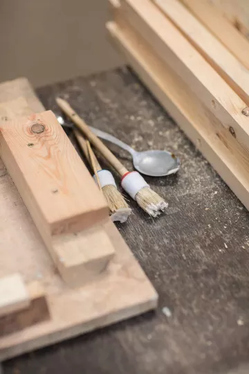 In der Werkstatt des Imkers Chrstopher Mann in Leipzig Lindenau.