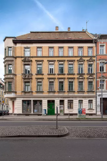 Wächterhaus in der Lützner Strasse in Leipzig.