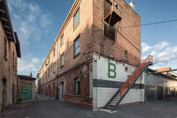 Blick auf das Haus A des Tapetenwerks Leipzig.