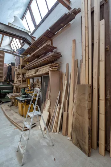 Ein Blick in das Lager im Maschinenraum.