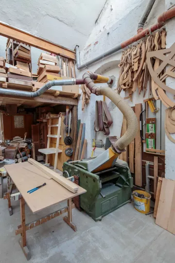 Blick in den hinteren Teil des Maschinenraums.