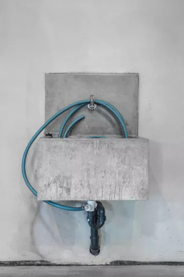 Detail in der ehemaligen Eisengießerei im Westwerk.