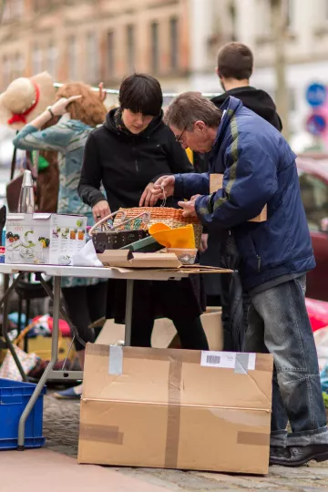 Der Flohmarkt mit dem Namen »Westpaket« ist nur ein Teil der Gesamtveranstaltung »Westbesuch«.