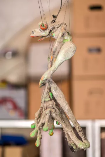 Detailaufnahme einer Figur Werkstatt von Wilde & Vogel im Westflügel Leipzig Lindenau