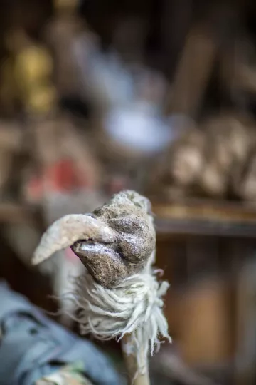 Blick in die Werkstatt von Michael Vogel in Leipzig Lindenau.